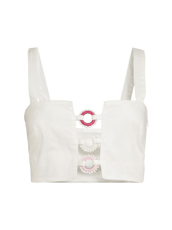 Palma Cut-Out Cropped Top