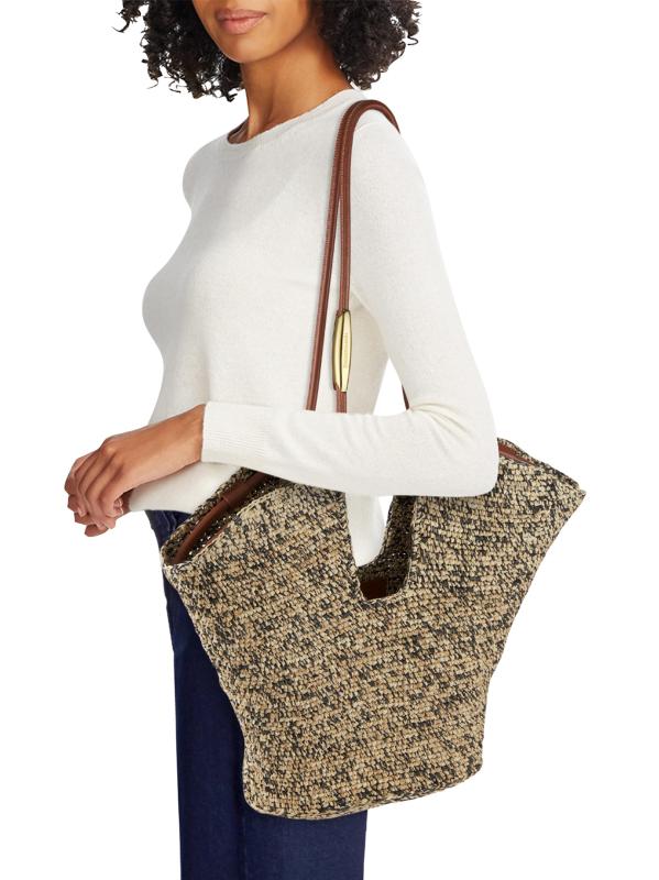 Shop Zimmermann - Medium Goldentime Raffia Tote Bag | Saks Shop Zimmermann - Medium Goldentime Raffia Tote Bag | Saks