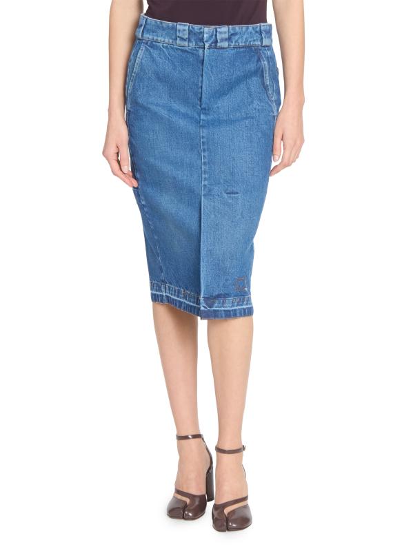 スカート MAISON MARGIELA DENIM MIDI SKIRT Shop Maison Margiela - Denim Midi Skirt | Saks Fifth Avenue