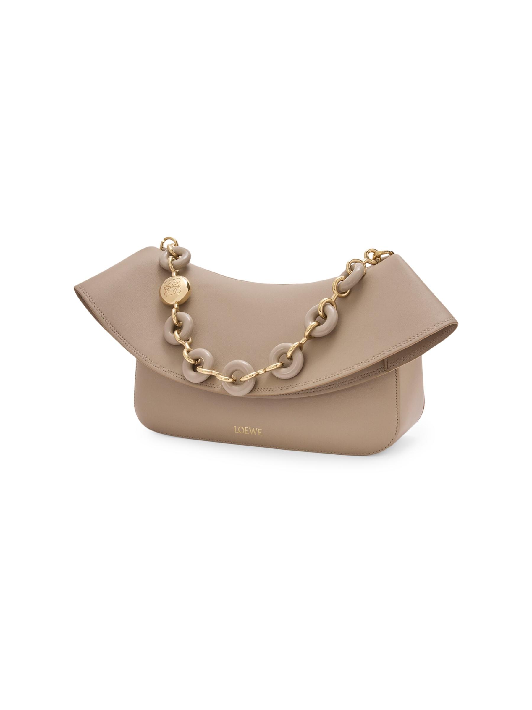 Medium Ola Chain Leather Shoulder Bag