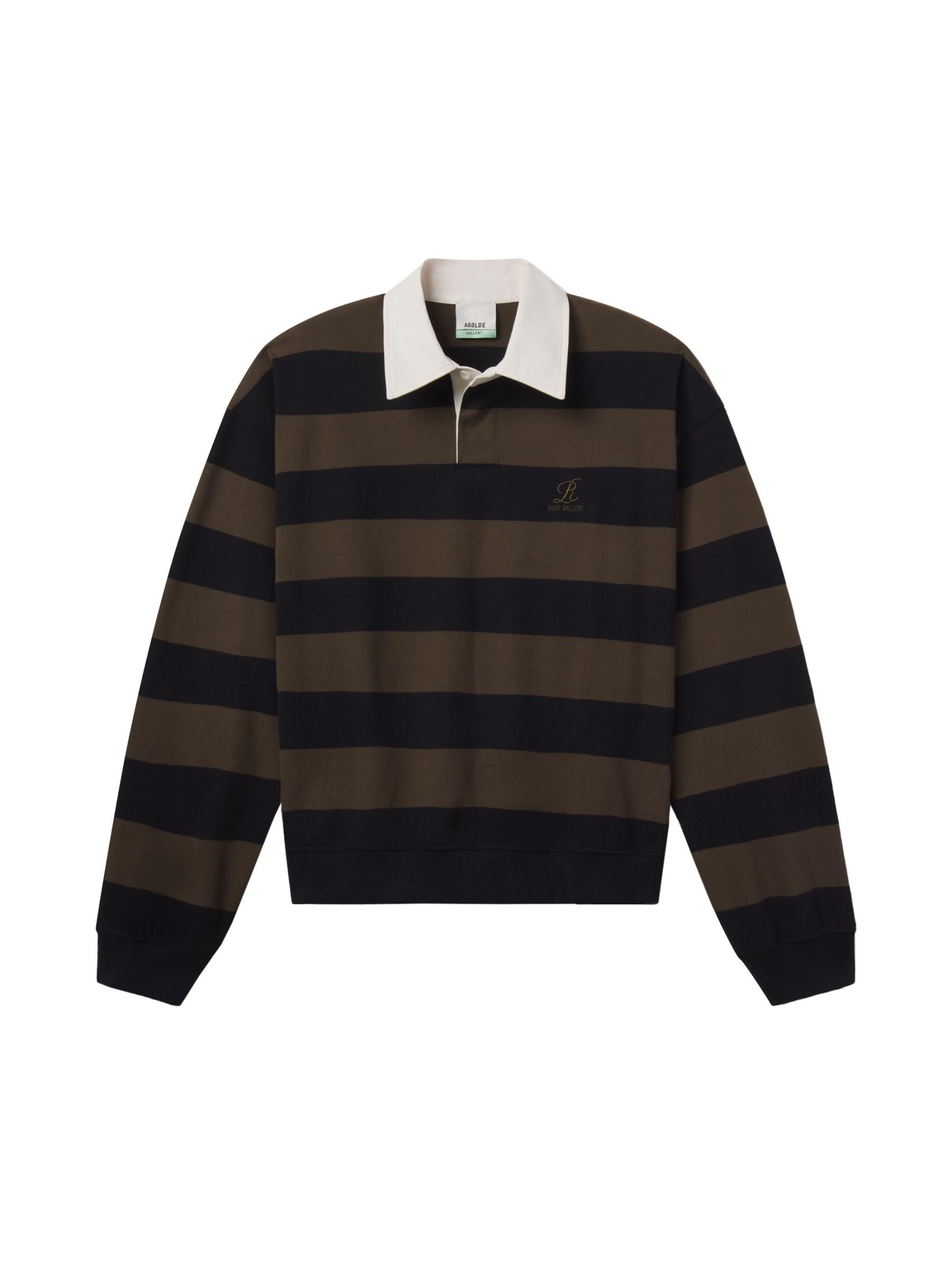 Agolde X RSVP Gallery Striped Rugby Shirt