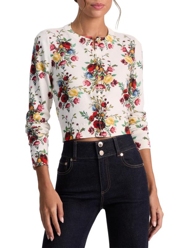 #2: كارديجان دوللي فلورال من القطن القابل للتمدد - وردة مذهبة