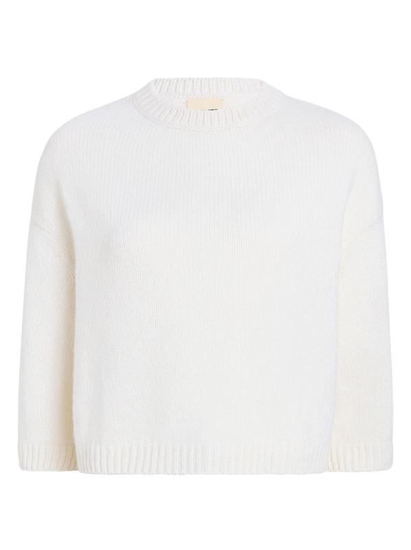 سترة سابينا مربعة من الكشمير والموهير