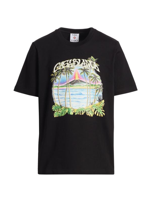 تي شيرت كلاسيكي مطبوع عليه شعار فولكانو