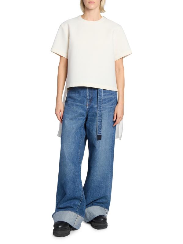 【sacai】サカイ スーツボンディング ミックス プルオーバー Sacai - ボンディング・ミックス・プルオーバー をオンライン