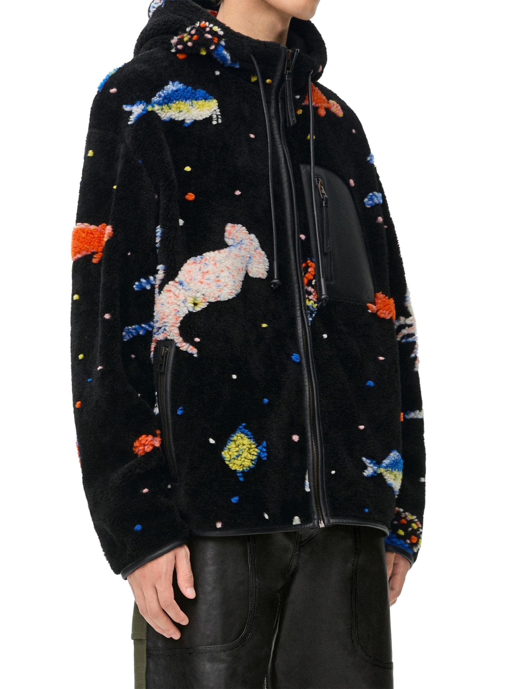 Shop Loewe - Suna Fujita x Loewe Fleece Hooded Jacket | Saks Fifth