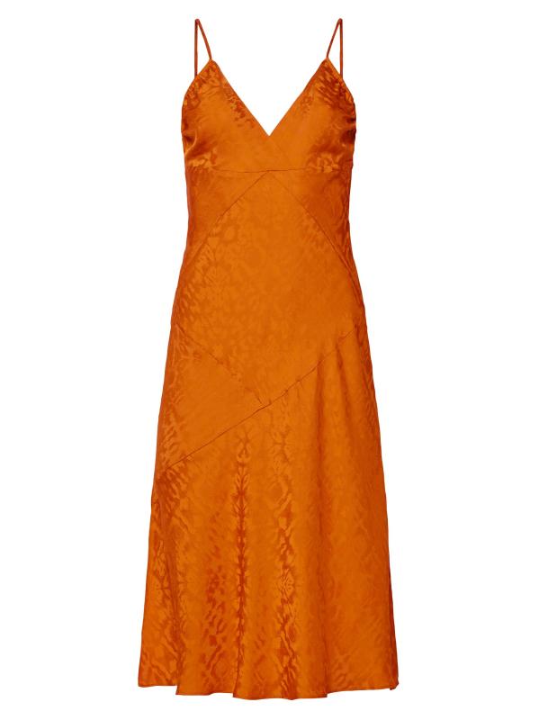 فستان ليو ليوبارد جاكارد بياس سليب