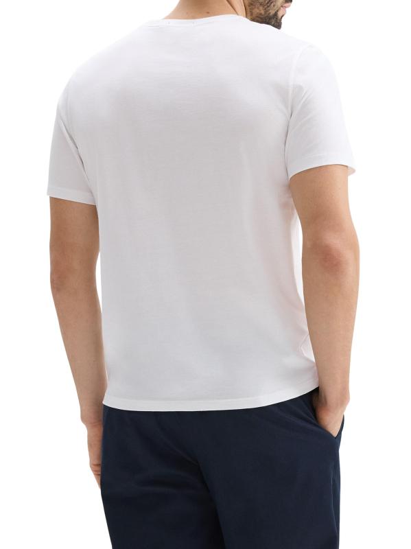 #4: تي شيرت قطني دقيق - أبيض
