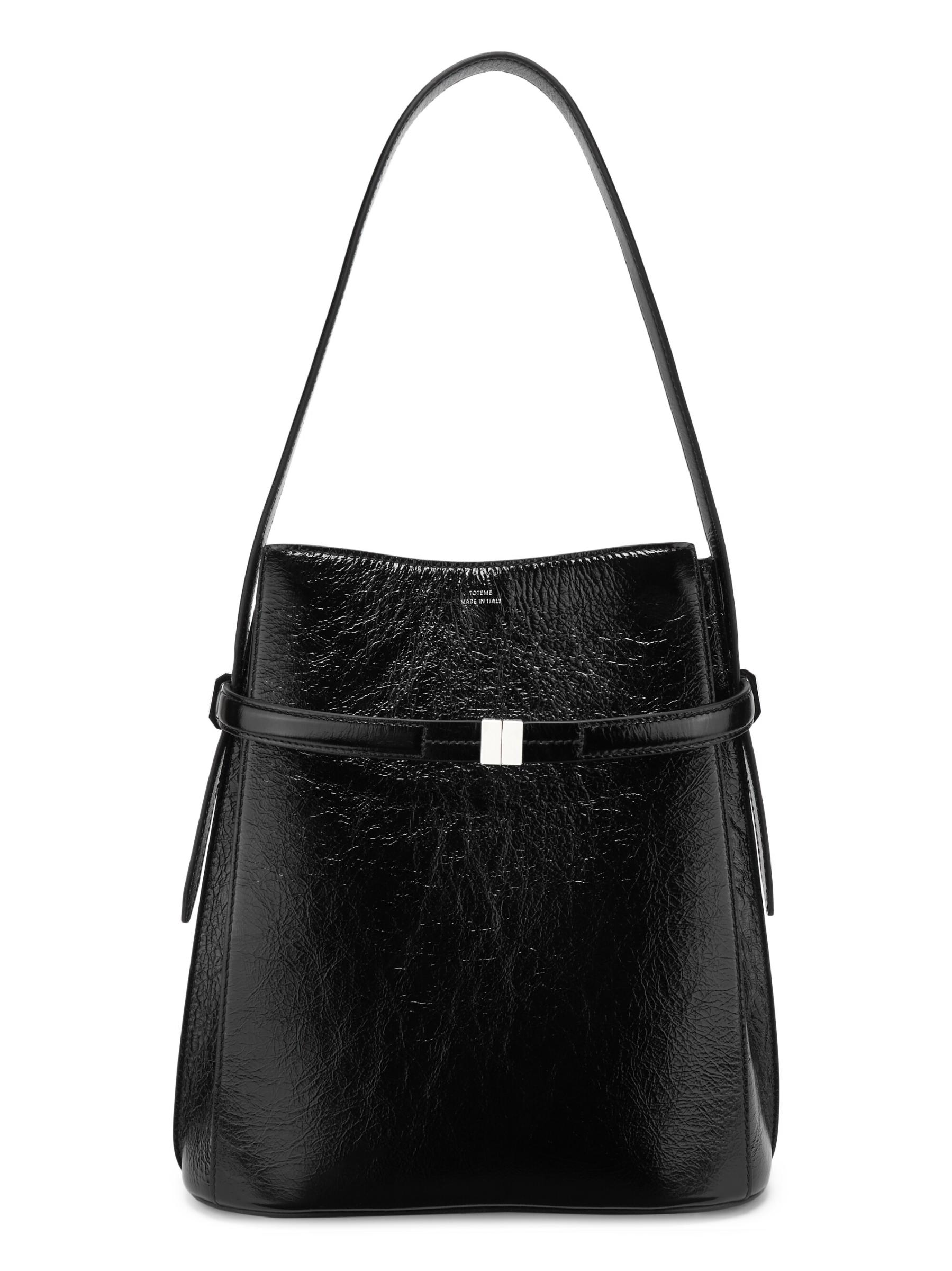 【TOTEME】ベルト付き レザー バケットバッグ バーク TOTEME レザー トートバッグ ベルト付き | NET-A-PORTER