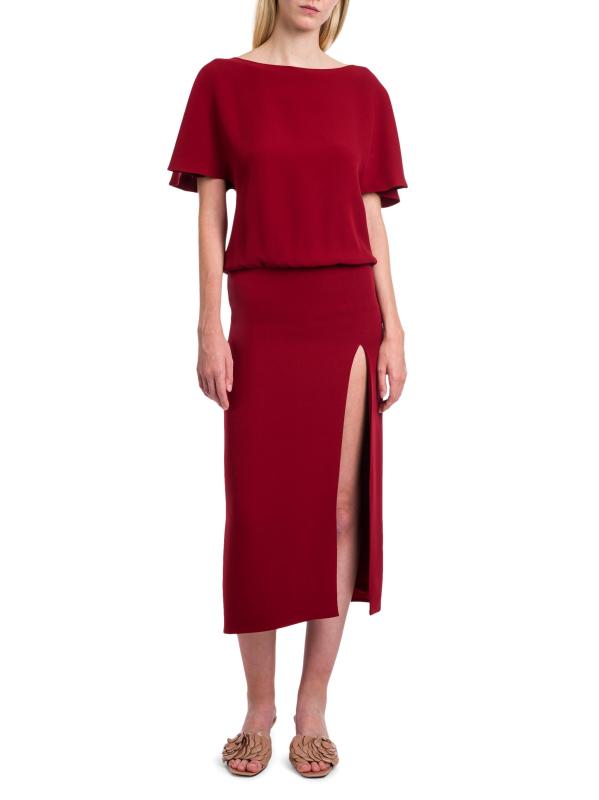 #2: فستان بلوسون متوسط الطول - كريميسي