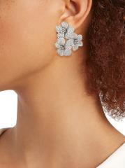 Shop Shashi - Eden Sterling Silver & Cubic Zirconia Flower