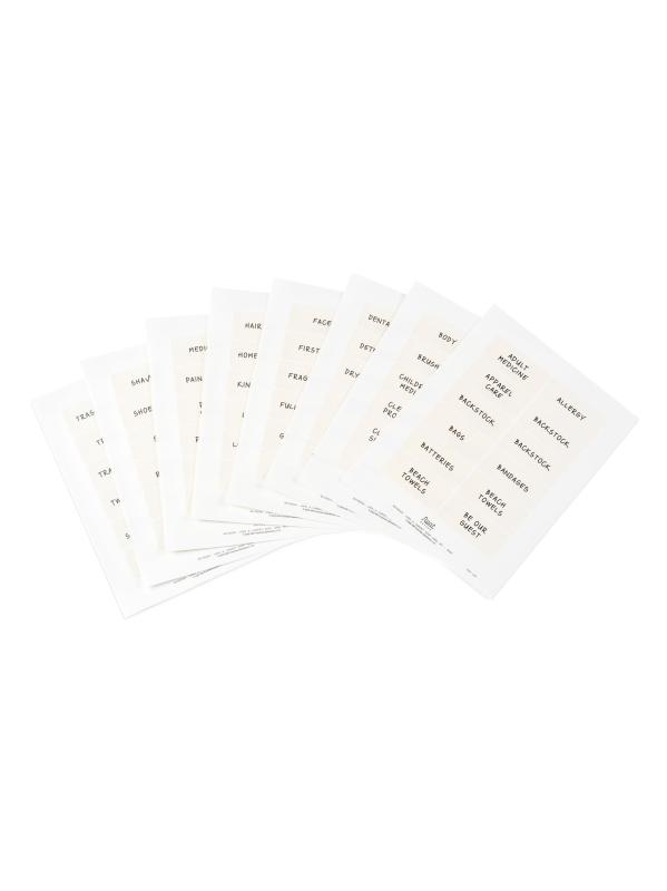 #2: مجموعة ملصقات غرفة الغسيل والكتان - عظم