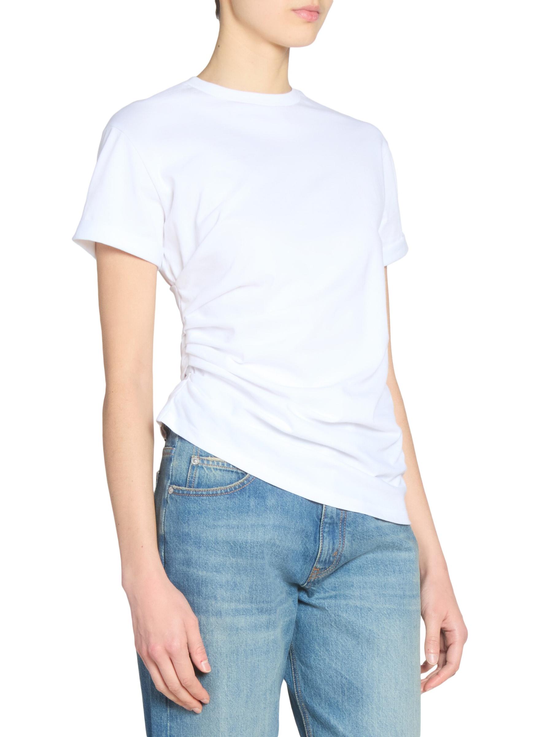 Victoria Beckham ★ ギャザー アシンメトリー Tシャツ Victoria Beckham ☆ ギャザー アシンメトリー Tシャツ ギャザー