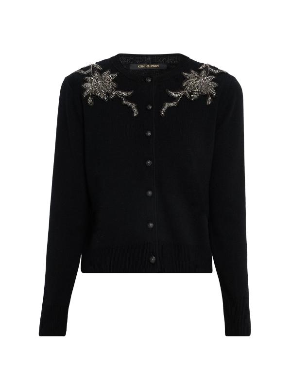 Aldrich Crystal-Embroidered Cardigan