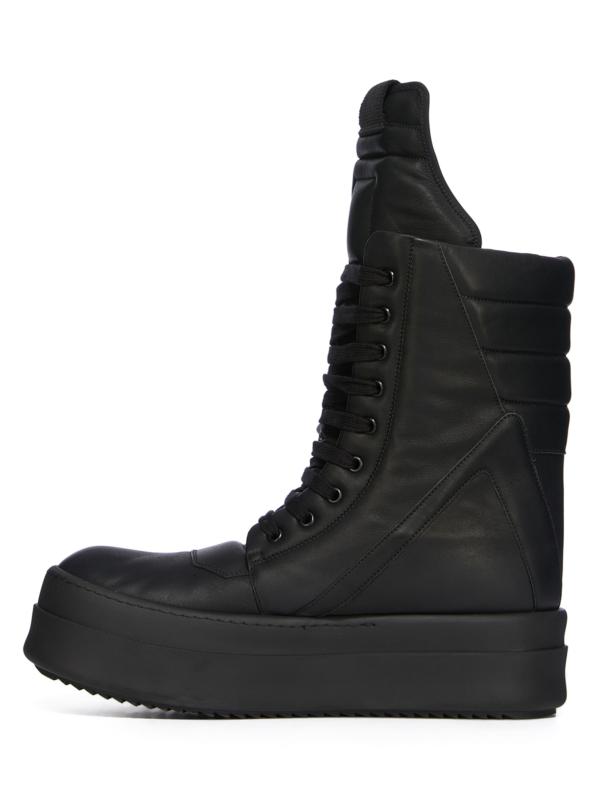 スニーカー Rick Owens / Mega Geobasket leather high-top sneakers RICK OWENS Mega Geobasket Leather High-Top Sneakers for Men