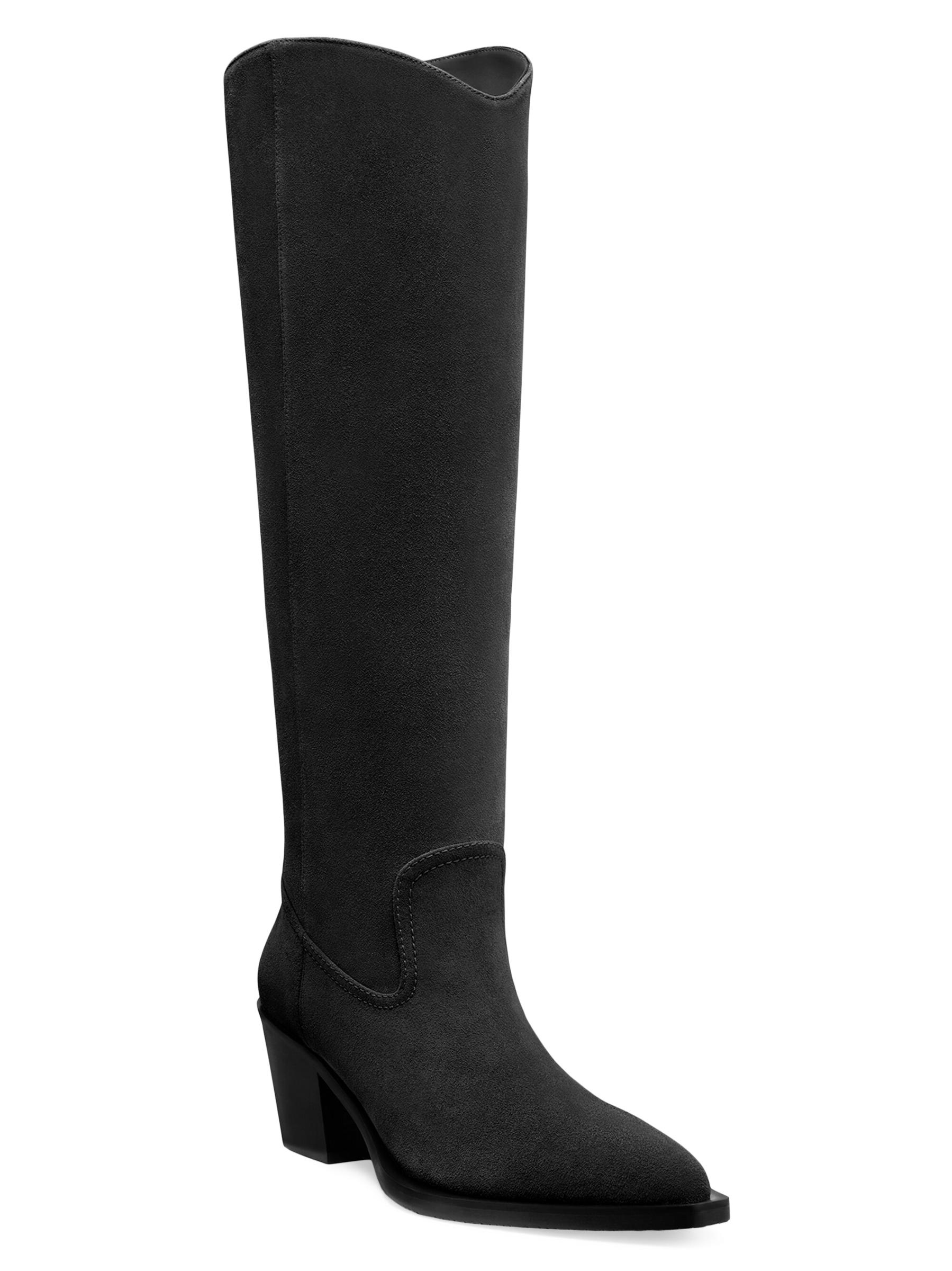 Shop Stuart Weitzman - Tate 65MM Suede Boots | Saks Fifth
