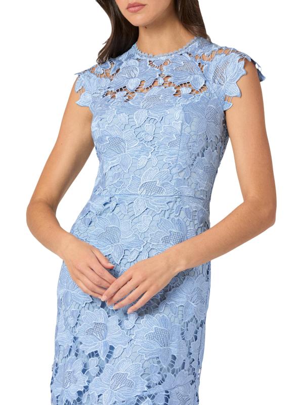 #4: فستان طويل من الدانتيل على شكل رافين - فيستا بلو