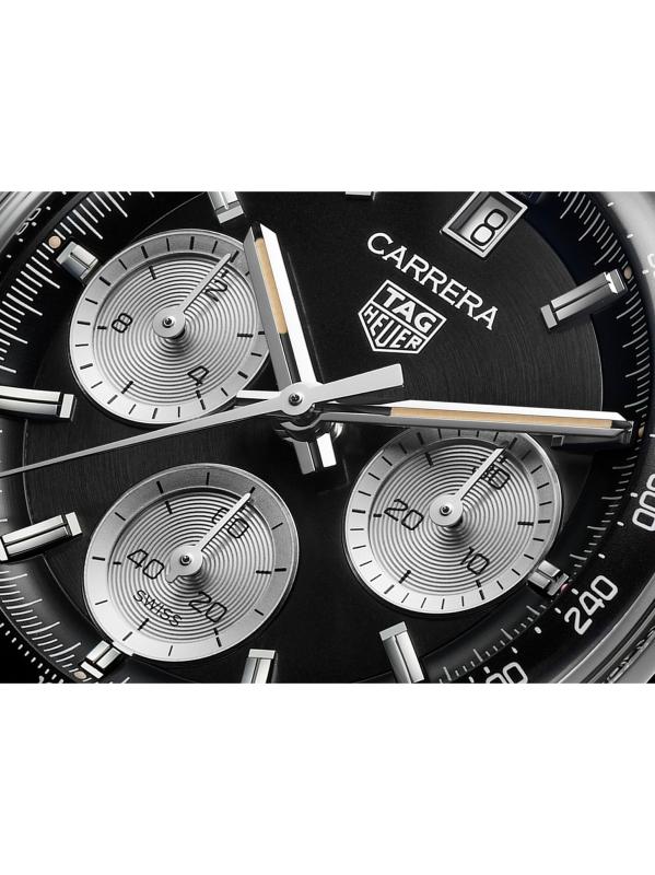 #7: ساعة كاريرا كرونوغراف من الفولاذ المقاوم للصدأ/39 مم - فولاذ مقاوم للصدأ