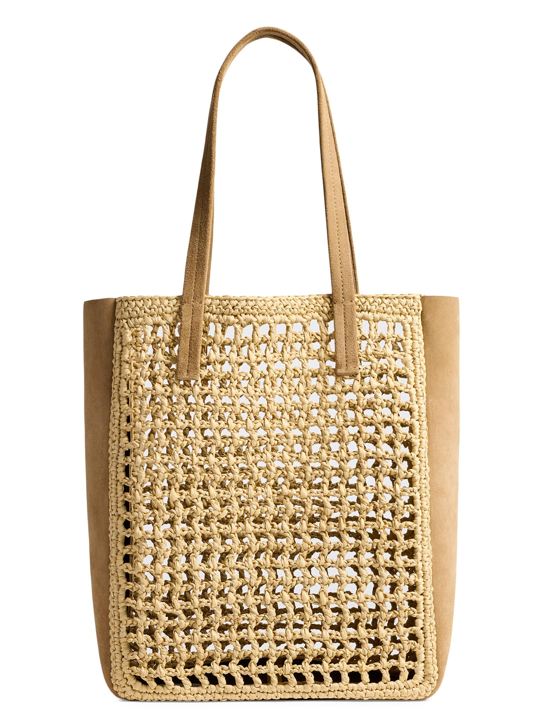 「KHAITE」SARA スエード スモールトートバッグ Sara Small Tote Bag - Black | SHOP BAZAAR