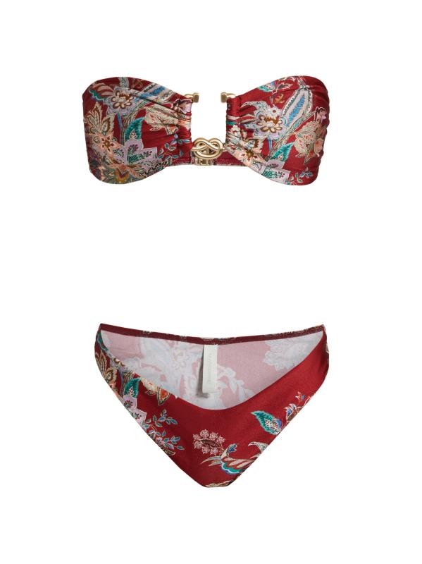 関税込♡*Zimmerman*ボタニカル Rhiannon ビキニ Rhiannon Knot Trim Bikini Sage Online | Zimmermann