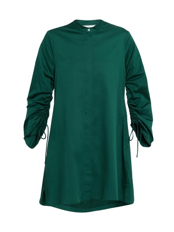 فستان غرازيا ذو ياقة قصيرة بفتحة