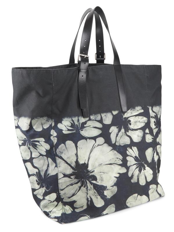 Dries Van Noten - XLフローラル・キャンバス・トートバッグ を
