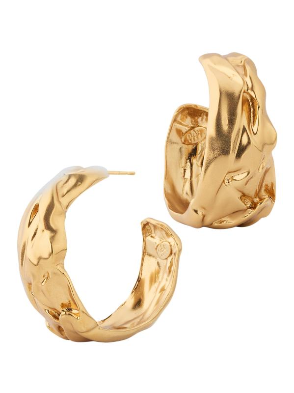 أطواق مضغوطة مطلية بالذهب عيار 24 قيراطًا