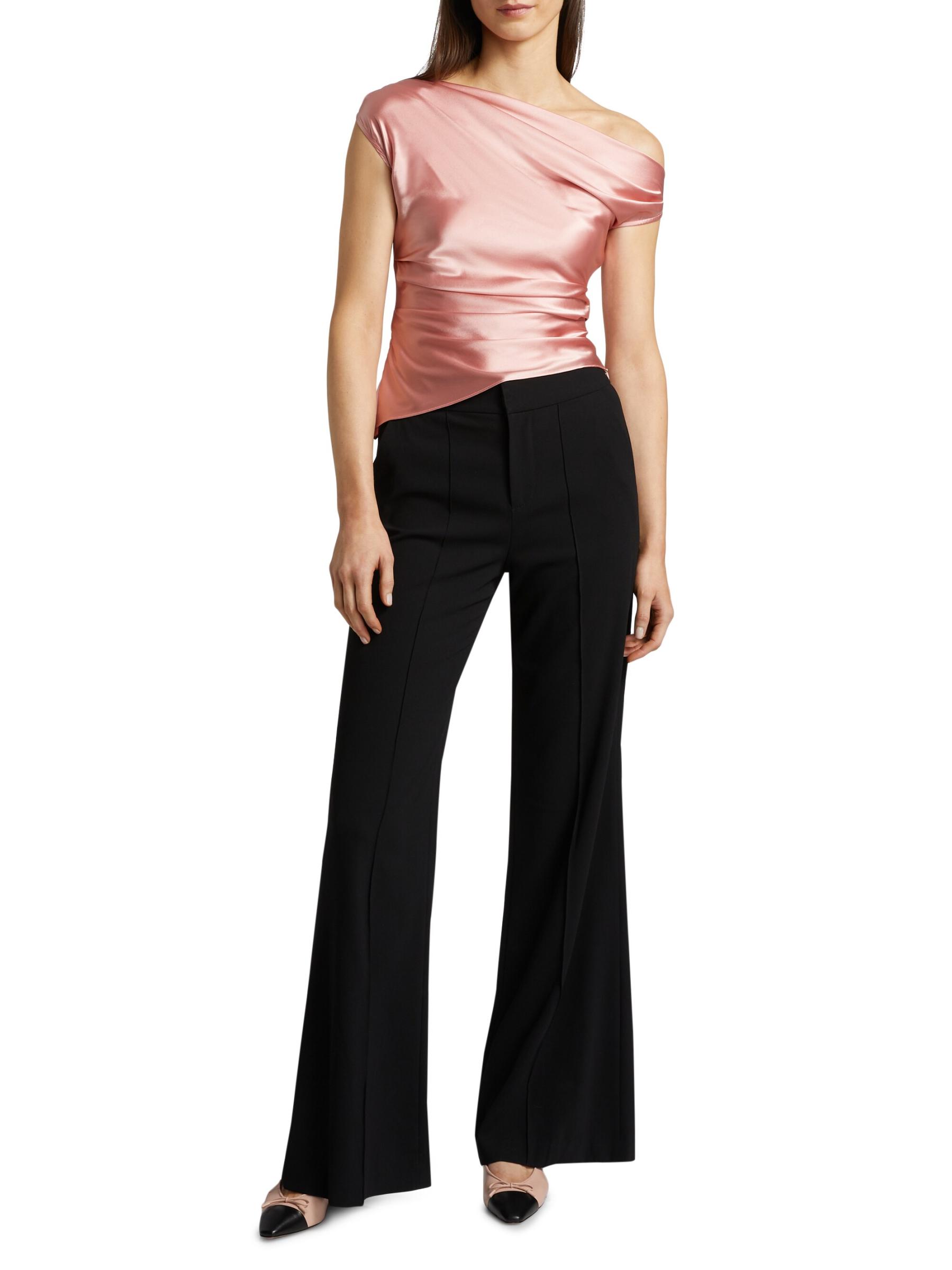 Shop STAUD - Phare Silk Top | Saks Fifth Avenue Saks Fifth
