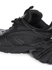 Shop Balmain - Cosmic Dust Faux Glazed Leather Sneakers