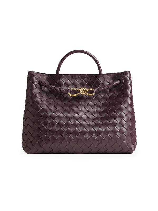 حقيبة Andiamo متوسطة الحجم من الجلد بمقبض علوي