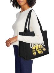 【GANNI】ブラックコットンバナナプリントトート【関税込み】 Black Black XXL Banana Print Tote | GANNI US