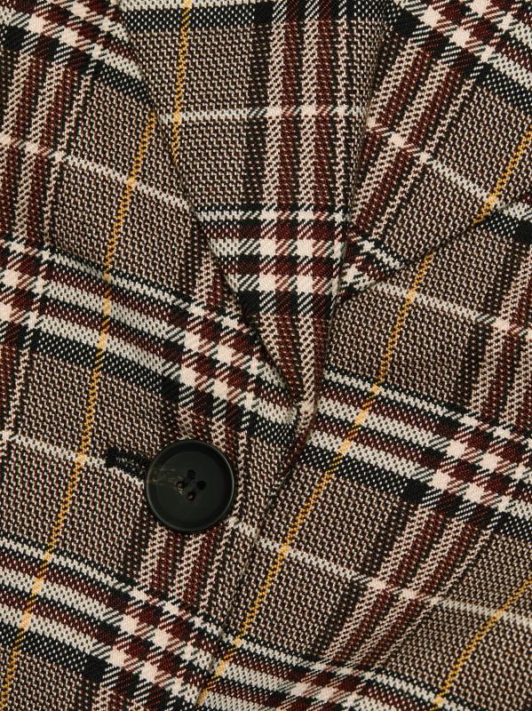 #6: معطف ساندرين المنقوش - براون مالتي