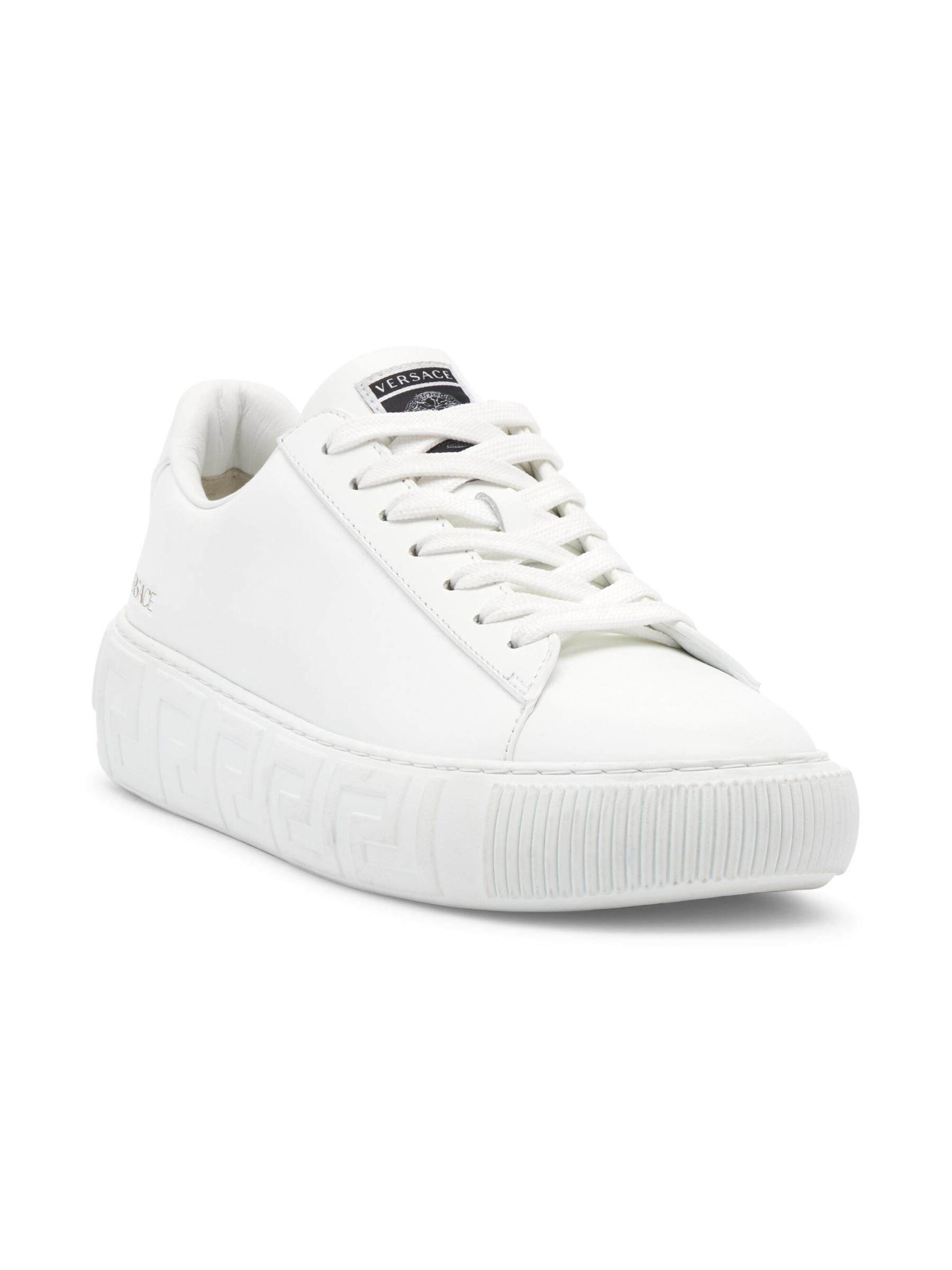 スニーカー VERSACE La Greca Sneakers - Versace - Canvas - White Greca Sneakers White | VERSACE US