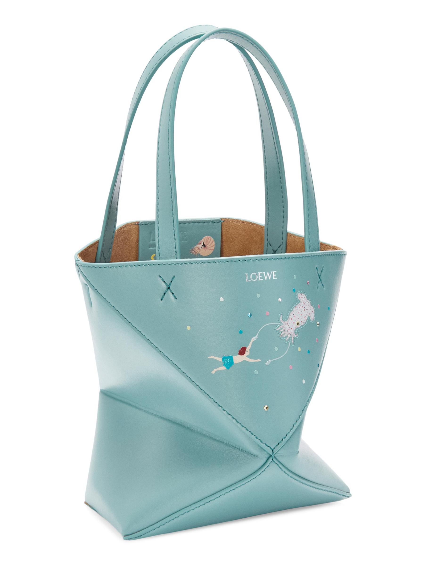 Shop Loewe - Suna Fujita x LOEWE Squid Mini Puzzle Fold Leather