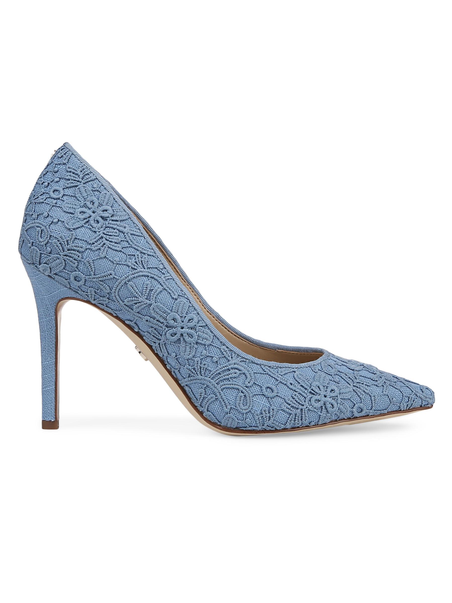 Shop Sam Edelman - Hazel 95MM Floral Embroidered Stiletto