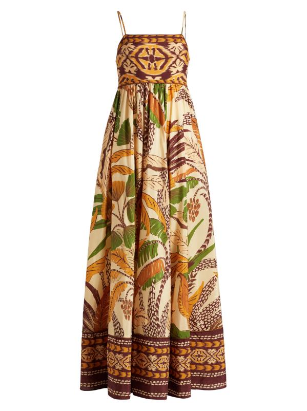 FARM RIO パフスリーブ リネン マキシドレス Farm Rio | Saks Fifth Avenue 日本公式サイト
