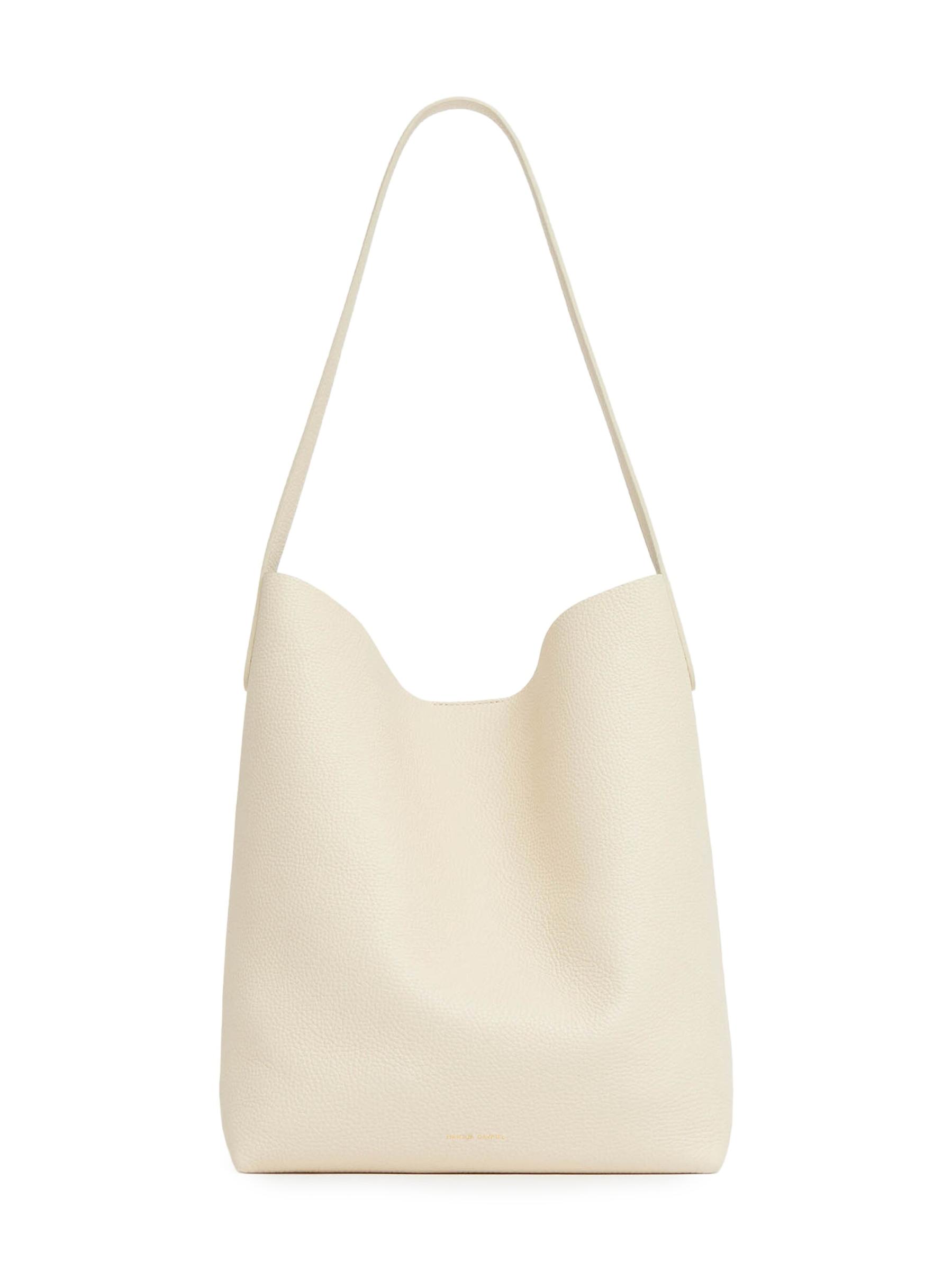 Shop Mansur Gavriel - Everyday Cabas Pebbled-Leather Bag