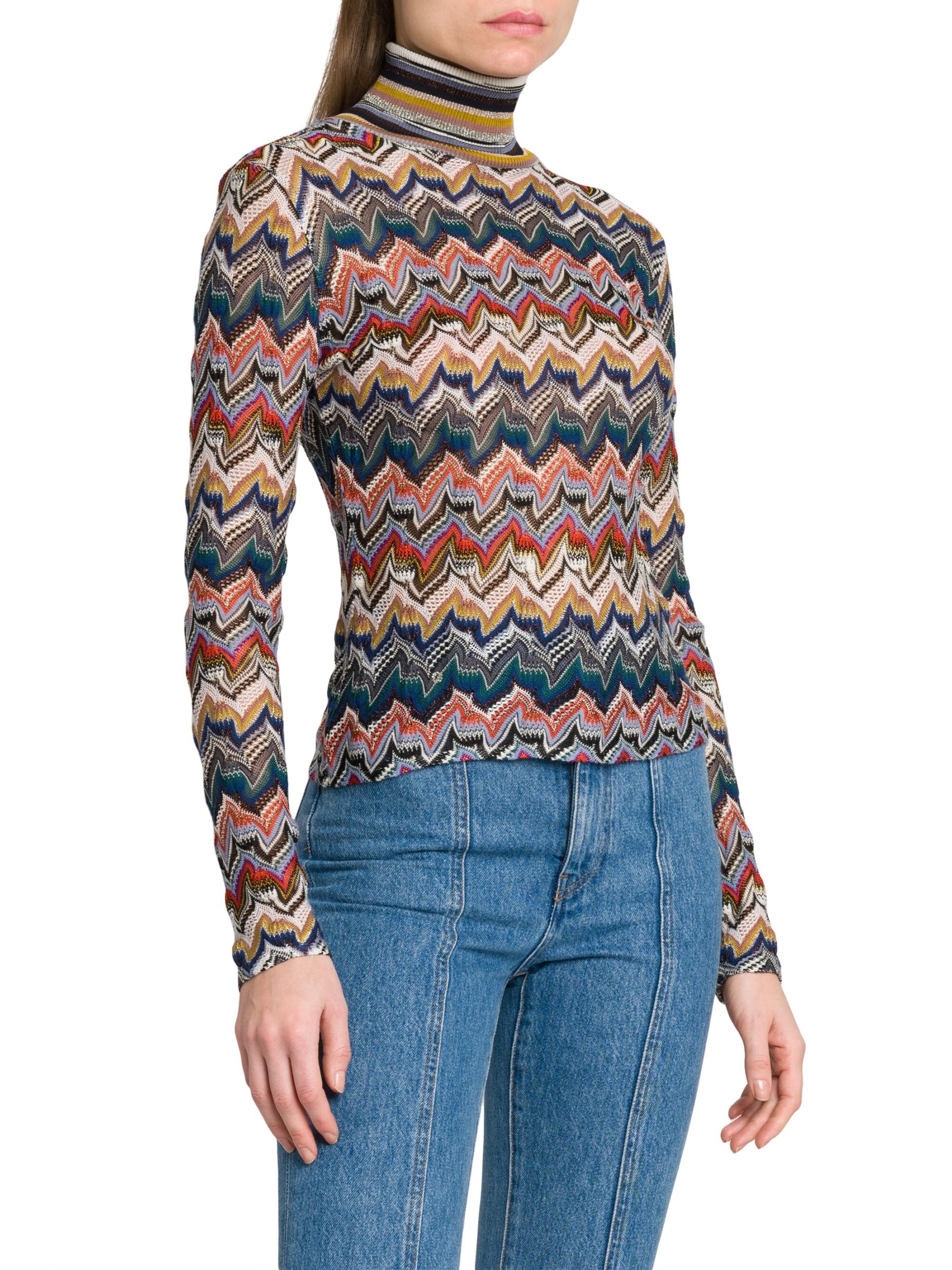 Missoni - ジグザグ・ロールネック・セーター をオンライン購入
