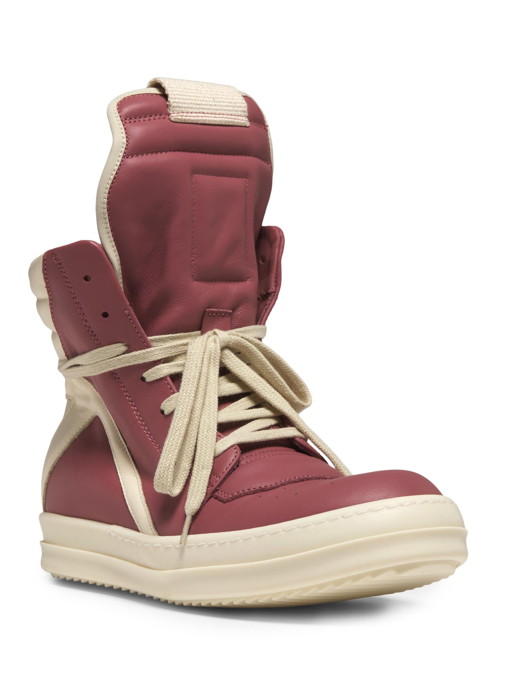 Shop Rick Owens - Geobasket Leather High-Top Sneakers | Saks