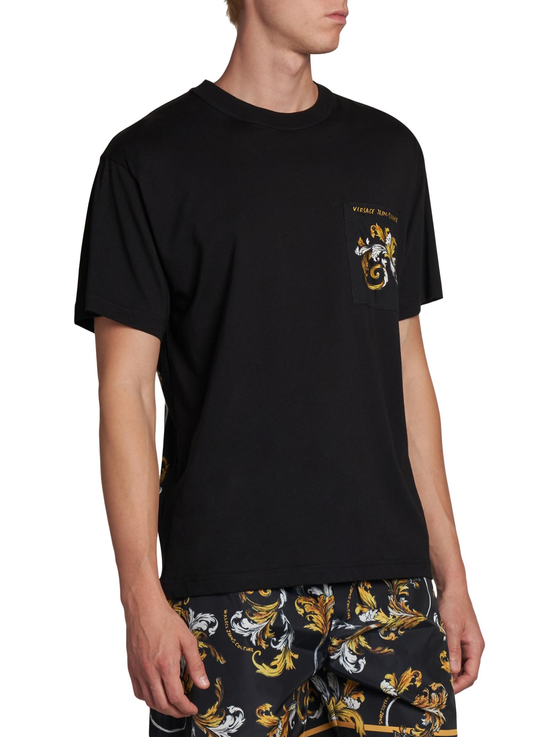 VERSACE バロックロゴTシャツ 【関税込】 Versace Jeans Couture - バロック・コットンTシャツ を