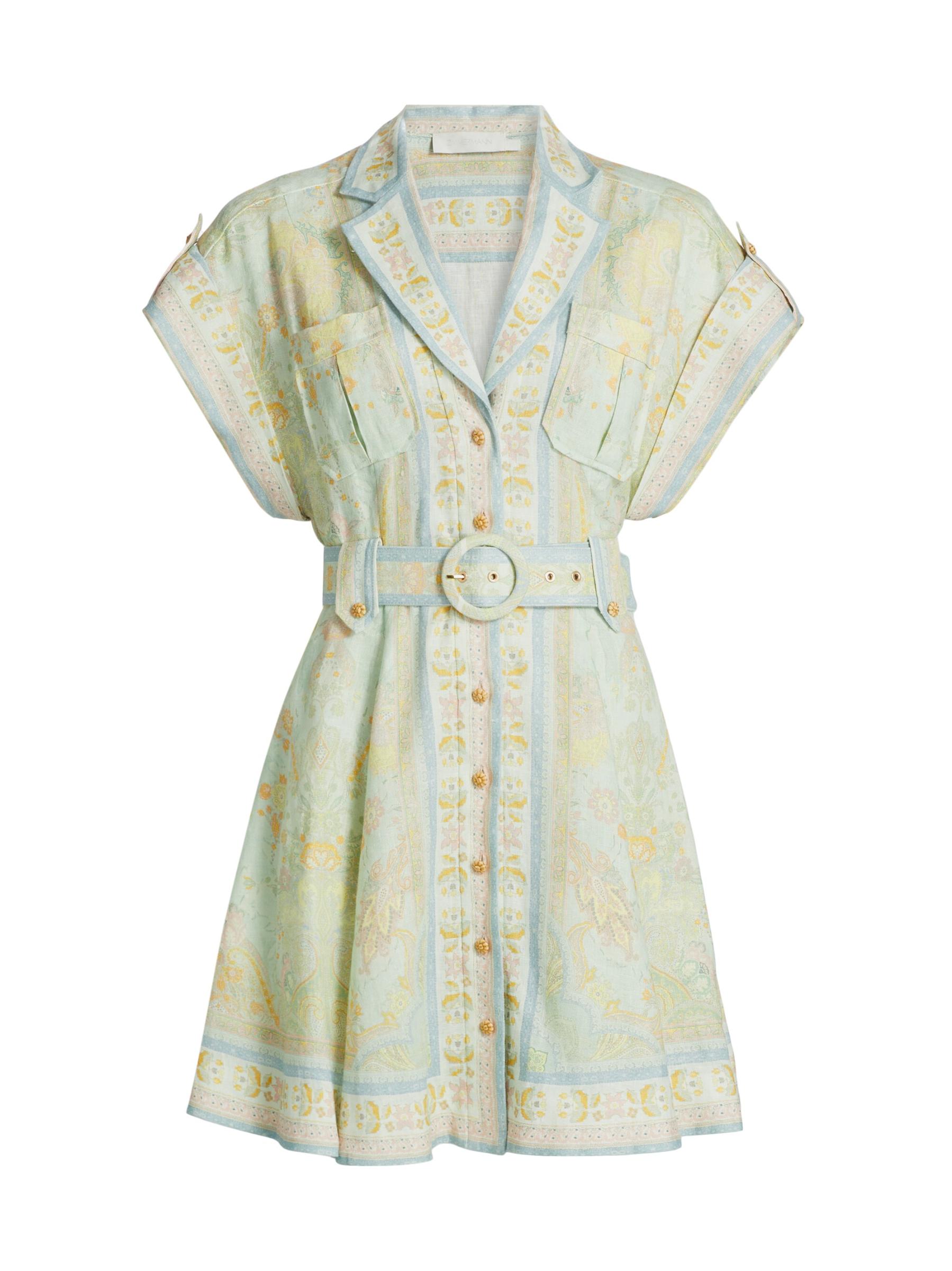 【Zimmermann】アカシア リネン ドレス☆関税込 Zimmermann - アカシア・リネン・ミニ・シャツドレス を