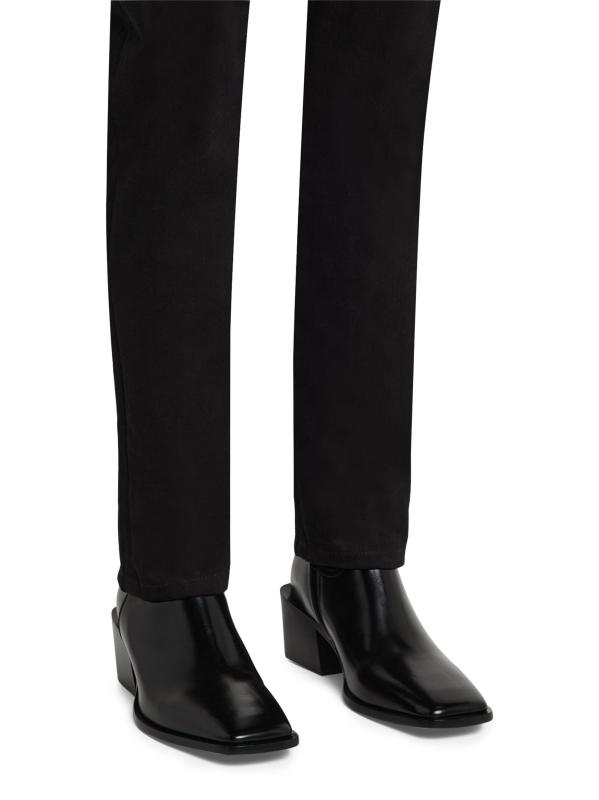 #2: حذاء تشيلسي من الجلد مقاس 70 مم من أنجيلو - أسود