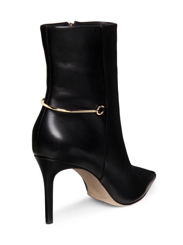 #3: جوارب ستيليتو من الجلد مقاس 85 ملم - أسود