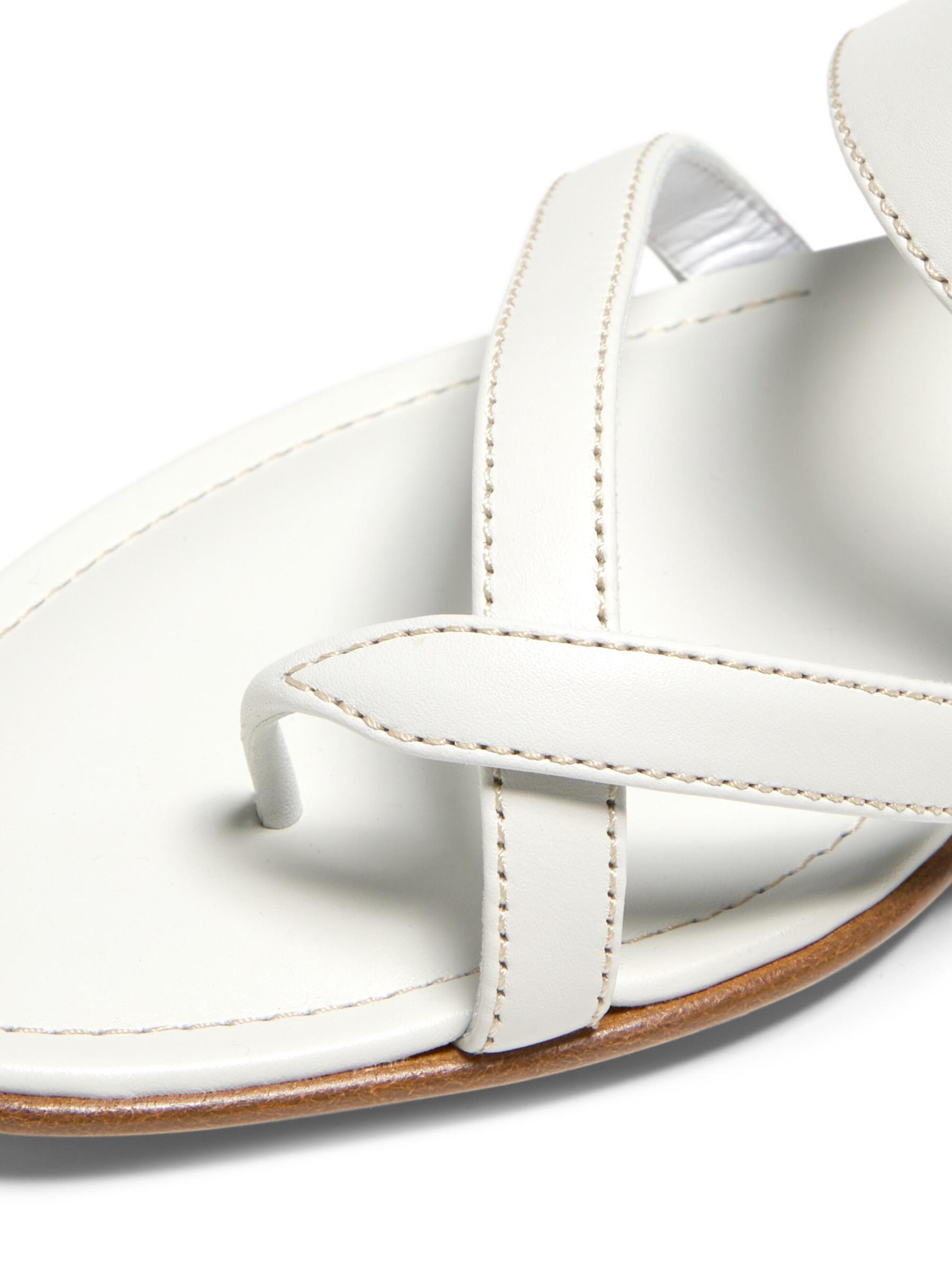 【MANOLO BLAHNIK】Susa 50 レザー トング サンダル MANOLO BLAHNIK Susa metallic leather sandals | NET-A-PORTER