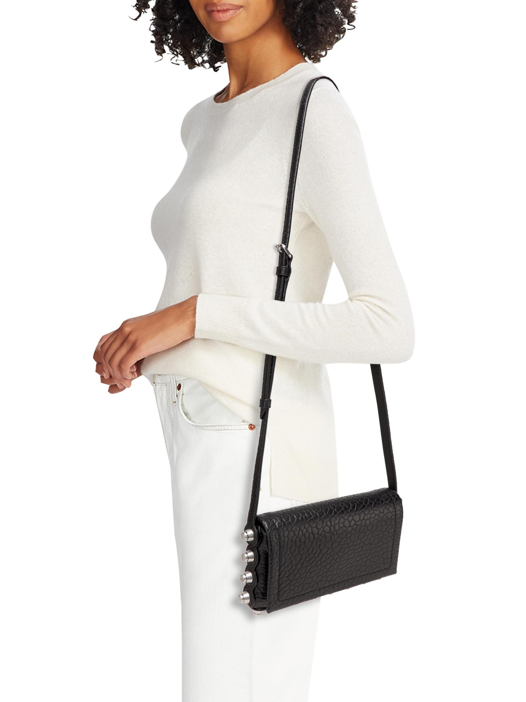 Shop Alexander Wang - Roz Studded Leather Shoulder Bag