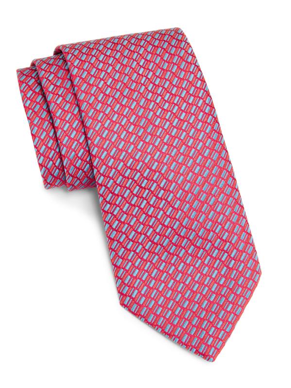 Diagonal Railroad Silk Tie