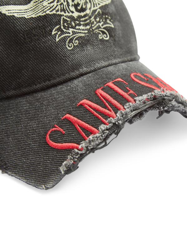 Shop Martine Rose - Logo Cut-Peak Cotton Baseball Cap | Saks