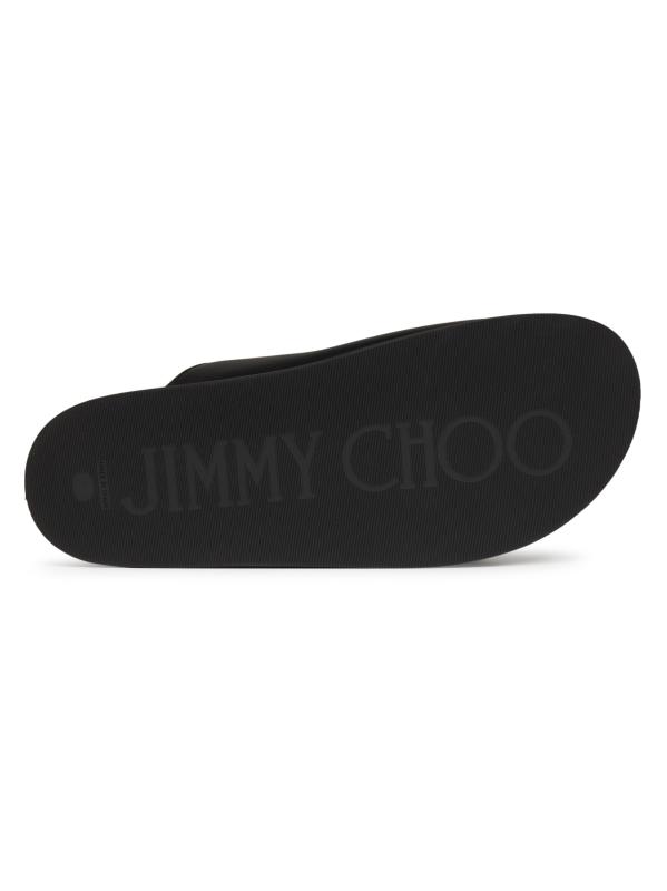 JIMMY CHOO FAYENCESQMBLACK 関税送料込 Fayence leather platform mules in black - Jimmy Choo | Mytheresa