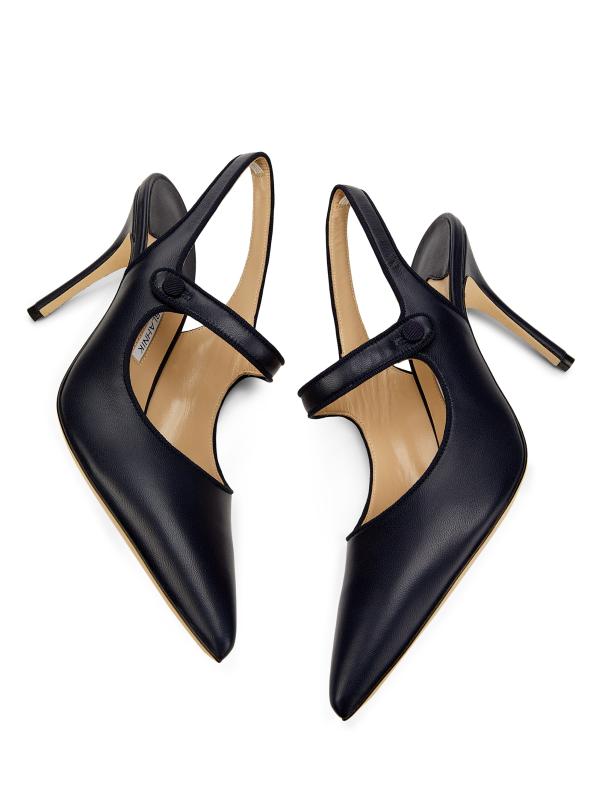 Manolo Blahnik - カンパリスリ90MMレザースリングバックメリー