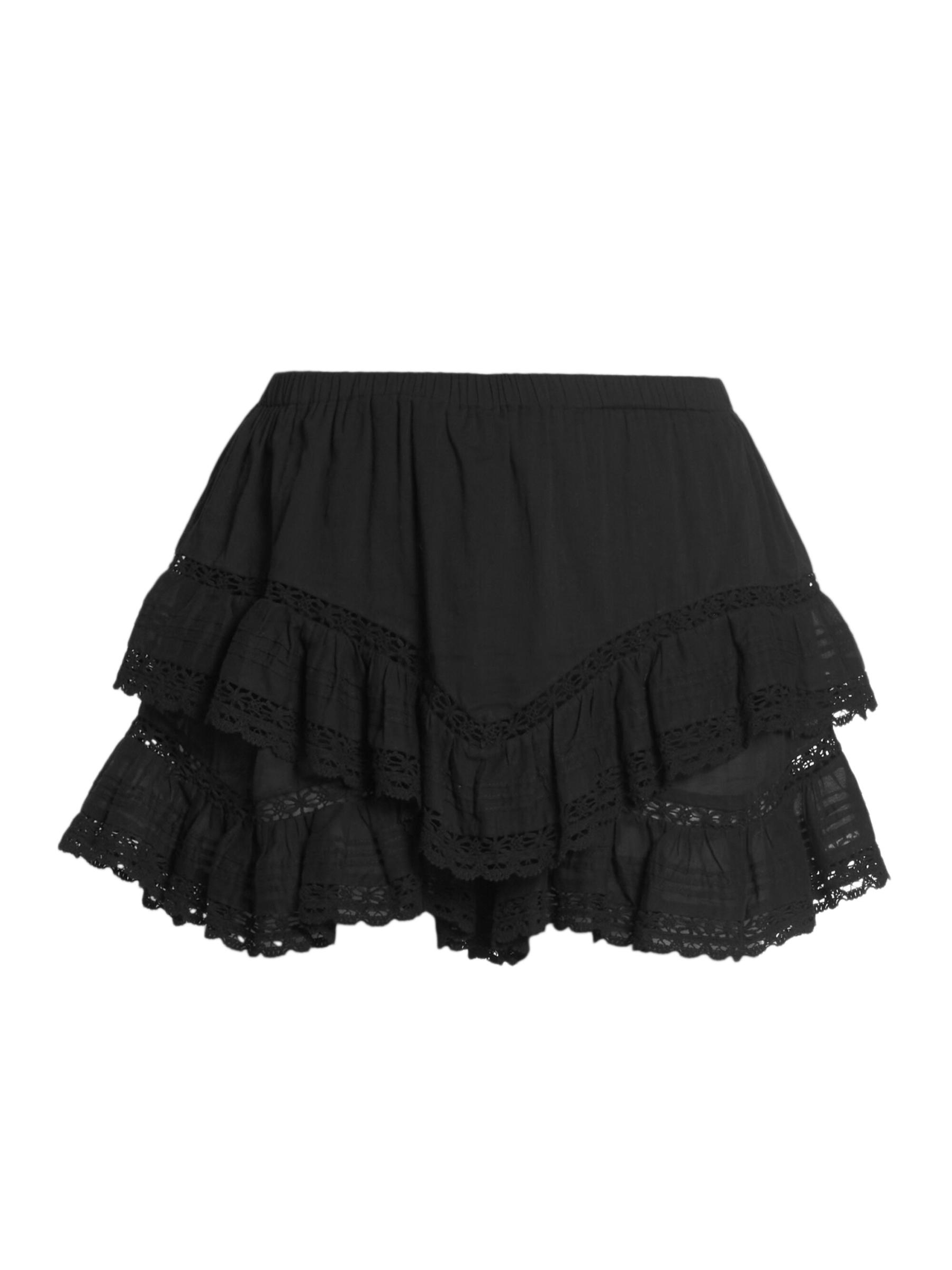 Shop Isabel Marant Étoile - Geana Lace Ruffle Shorts | Saks